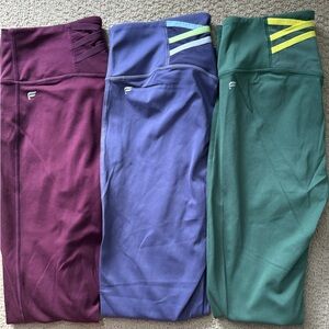 Fabletics Bundle Trinity High Waist Leggings, Size M